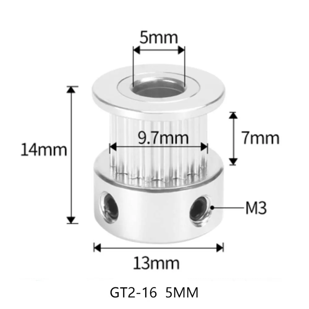 Seleadlab GT2 Pulley 2GT 16/20 Teeth Aluminum Bore 6mm Synchronous Wheel Gear For 3D Printer Voron 2.4 Trident
