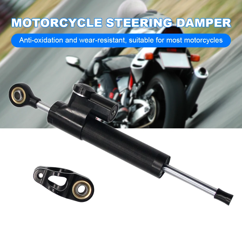 Motorcycle Steering Damper 330MM Shock Absorber Aluminum Alloy Direction Damping Buffer Wear Resistant Motorcycle Retrofit Parts