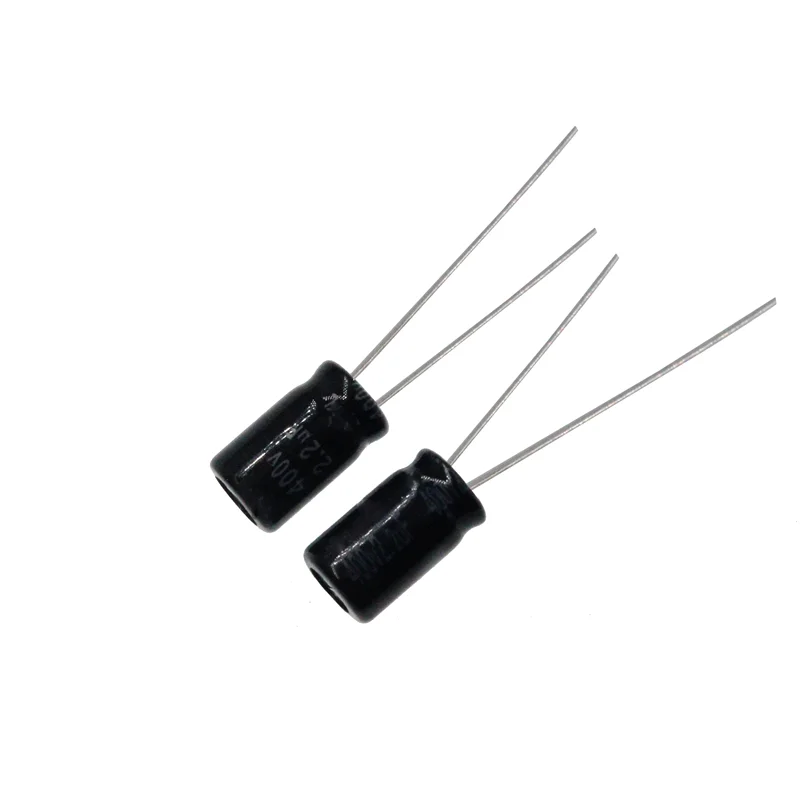 20pcs 400V 2.2uF 400Volt 2.2MFD Aluminum Electrolytic Capacitor 6*11mm Radial 2.2mf400v 2.2uf400v 400v2.2mf 400v2.2uf