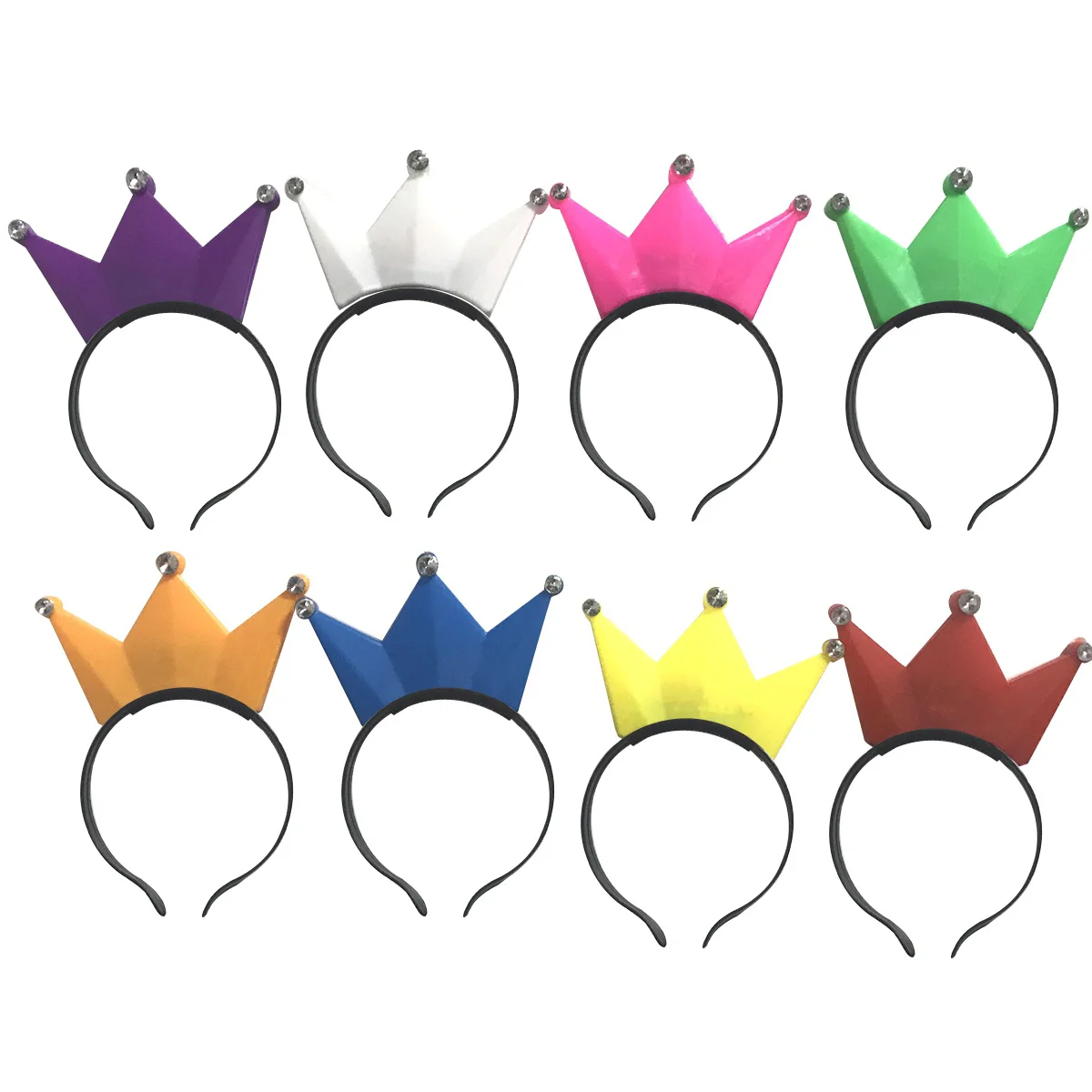 

12pcs LED Crown Headband Light up Crown Crown LED Headband Hair Hair Loop Hair Clasp Hair Band Hair Accessories (Random Color)