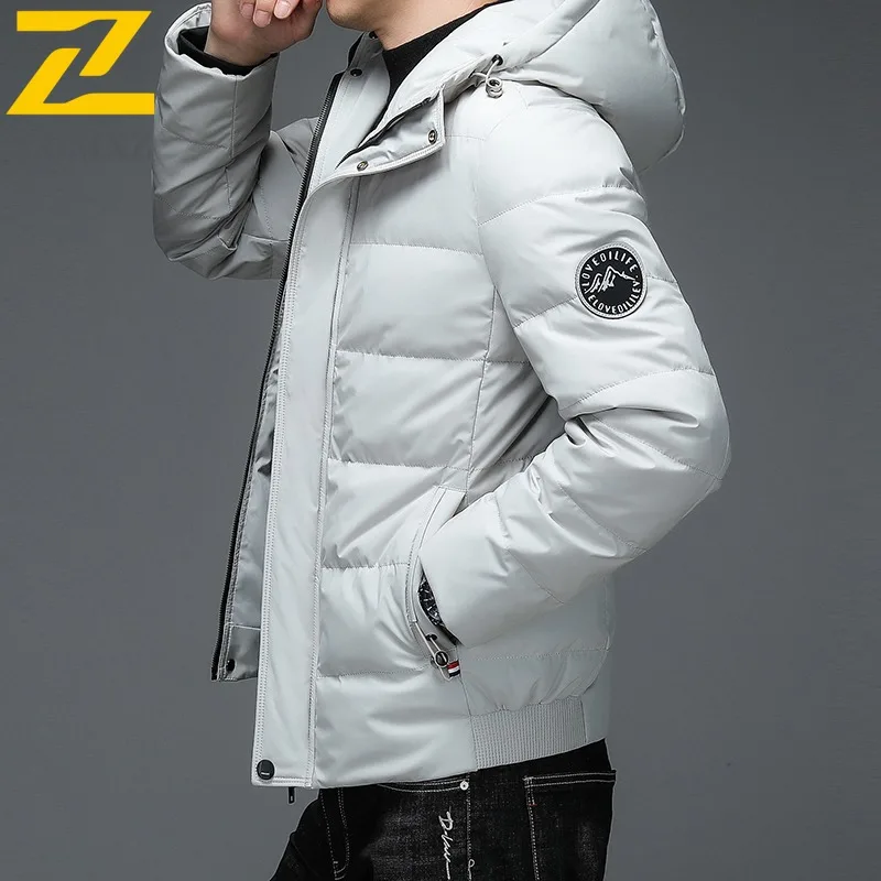 

COMXZ Мужская куртка-паркер, модная лыжная уличная теплая ветрозащитная повседневная дорожная хлопковая стеганая куртка, ветрозащитная зимняя куртка-пуховик 2025