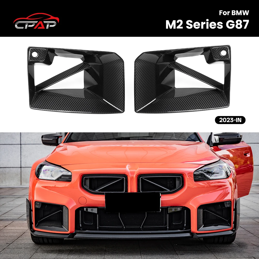 

Real Dry Carbon Fiber Front Bumpe Air Duct Fender Car Trim Air Vent for BMW M2 Series G87 2023-IN MP Style