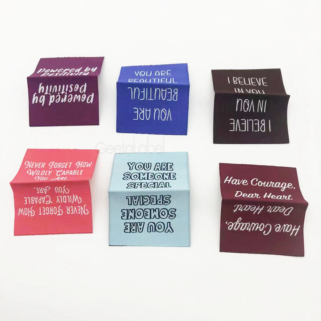 Custom Personalized Logo  Damask Clothing  woven Main Woven Labels For garment