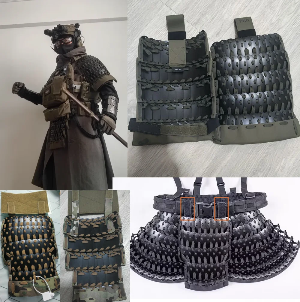chinese-style-tactical-airsoft-shoulder-armor-crotch-armor-without-vest-arm-guard-guard-skirt-shoulders-crotch-protectors