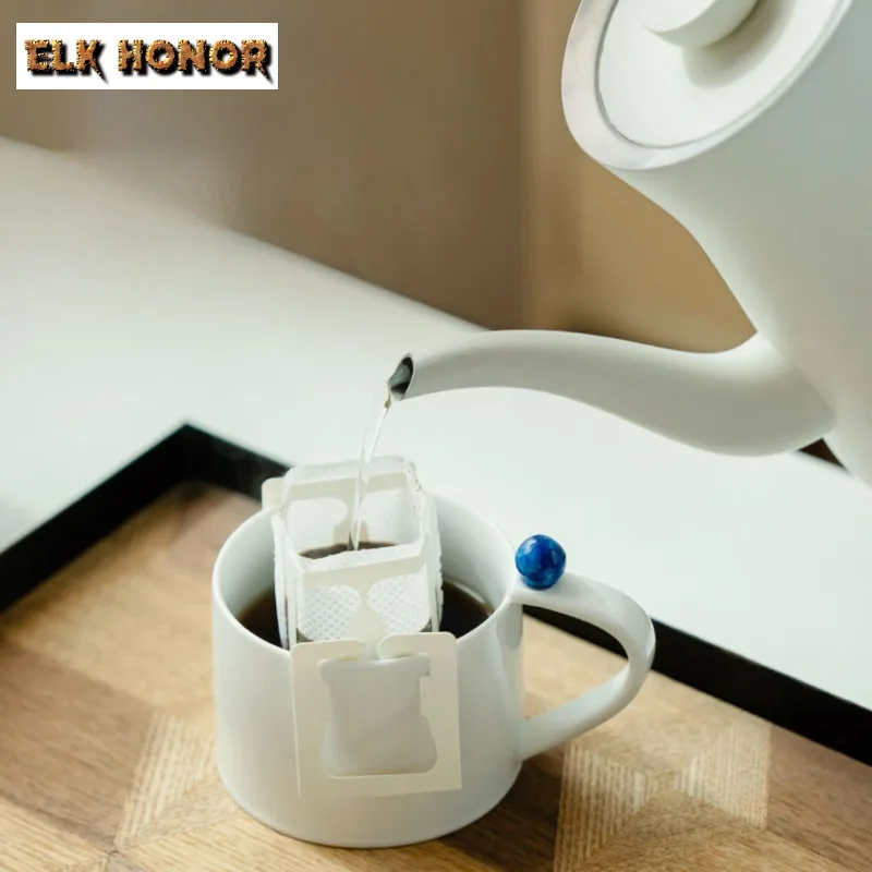 240ml European White Porcelain Polka Dot Coffee Mug Hot Chocolate Cup Afternoon Tea Mug Household Office Water Cup Cafes Gift