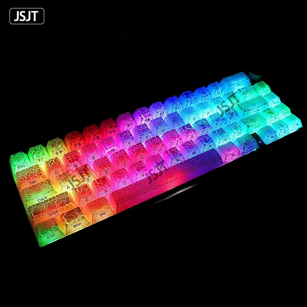 Fission 2.0 Keycaps โปร่งใสต้นฉบับกระบวนการใหม่เข้ากันได้กับ Wooting60/68/87/Split Spaces