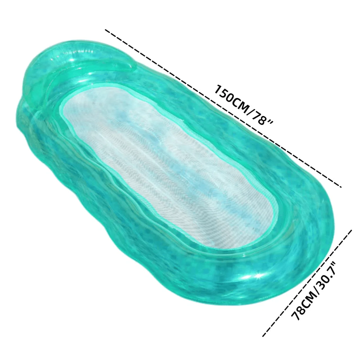 Inflatable Pool Float Adult - Pool Floaties Lounger Floats Rafts Floating Chair w Adjustable Backrest Cup Holders Water Floaty