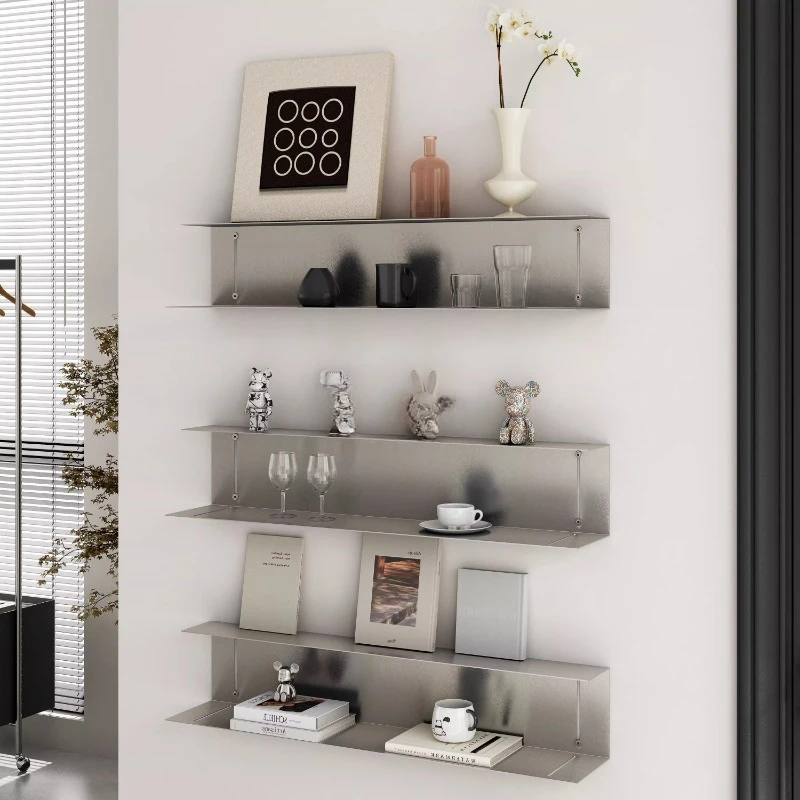 

Wall shelves,stainless steel slotted partitions,wall decorative shelves,wall-mounted storage displaymulti-functional shelves