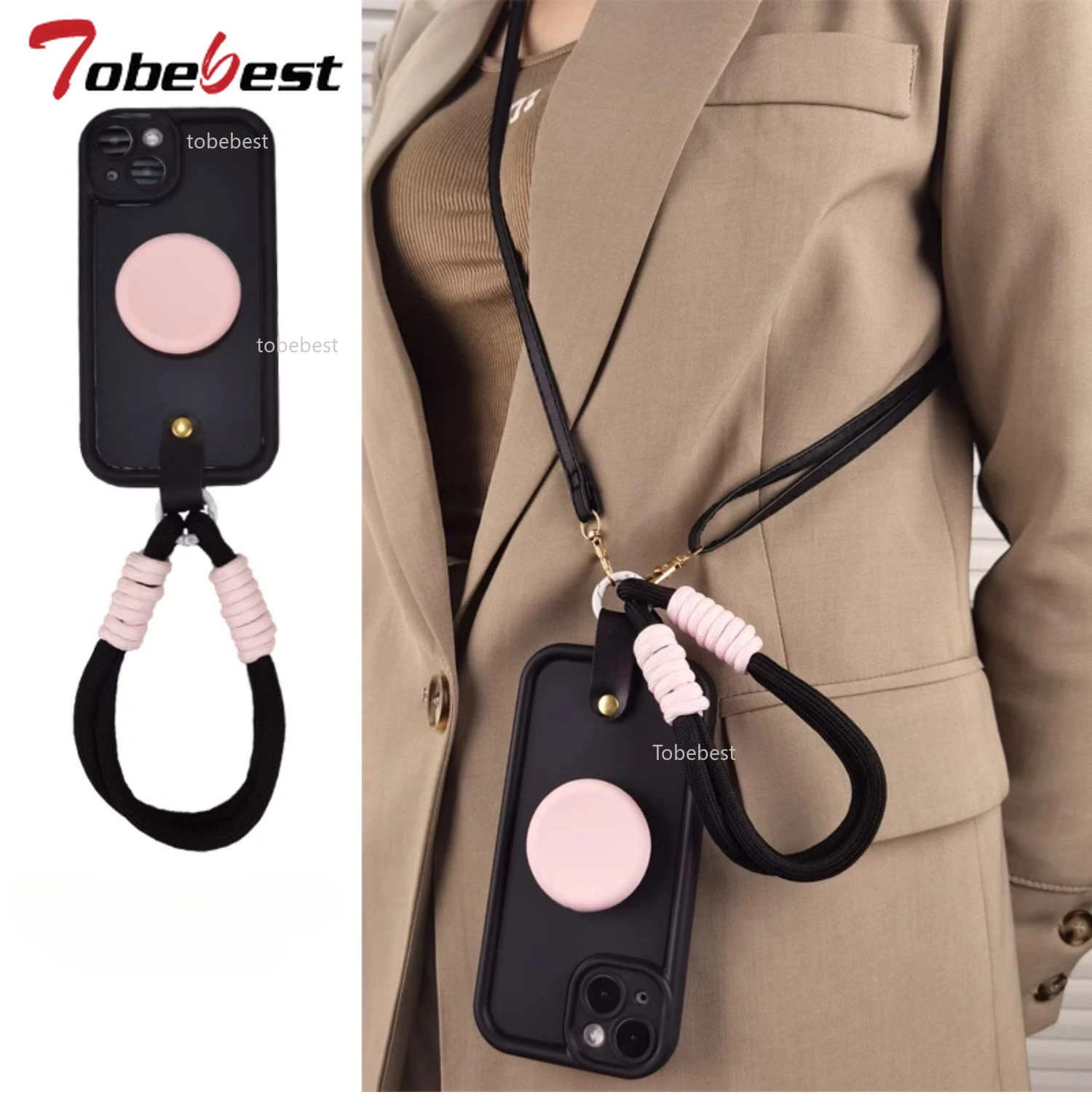 Crossbody Lanyard Necklace Wrist Strap Case For Xiaomi Redmi Note