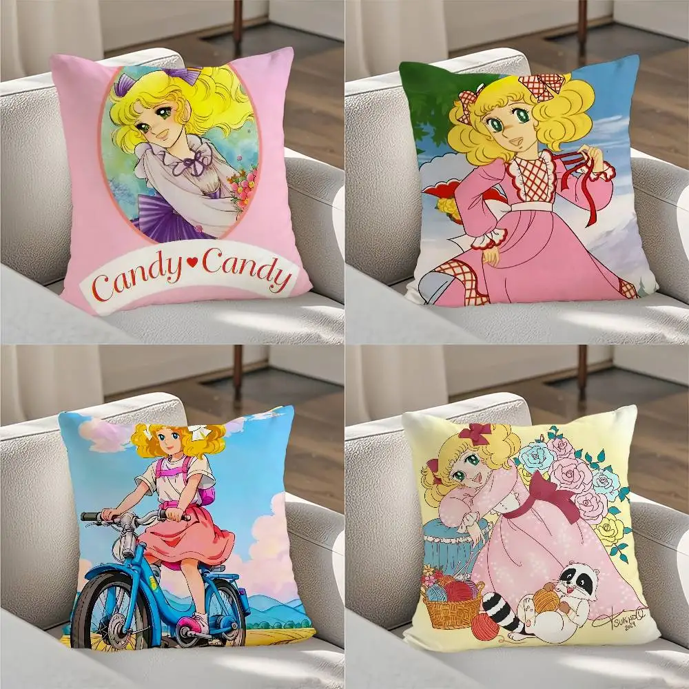 

C-Candy Candy Anime Pillow Case Luxury Double-sided For Car Pillows 45x45 Cushions Cover Home And Decoration Sofa Pillowcase 50x