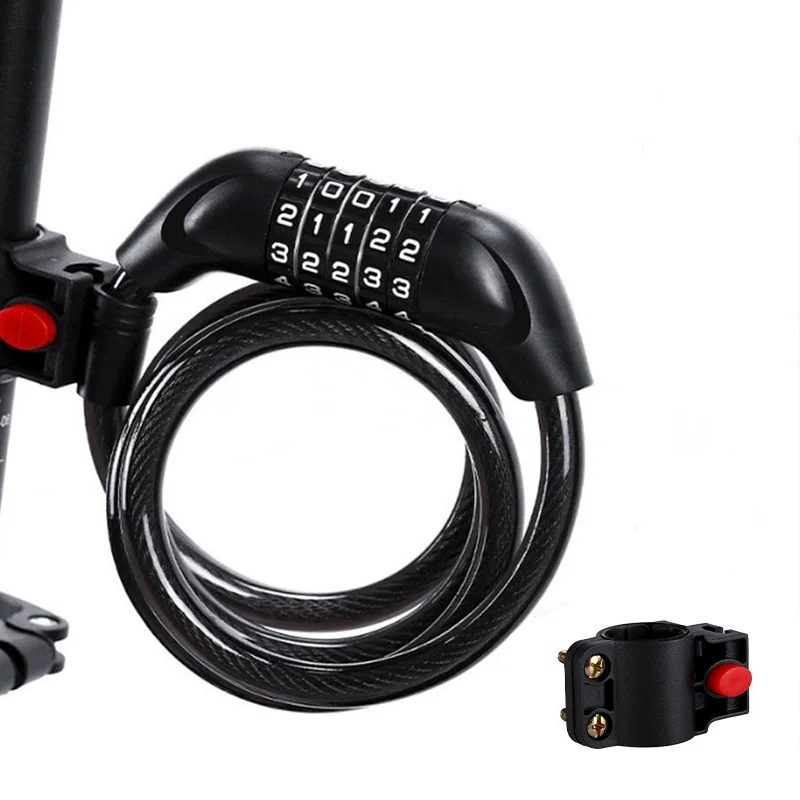 

Bike Lock 5 Digit Code Combination Universal Bicycle Lock Bicycle Security Locking Equipment MTB Anti-theft Bike Accessories