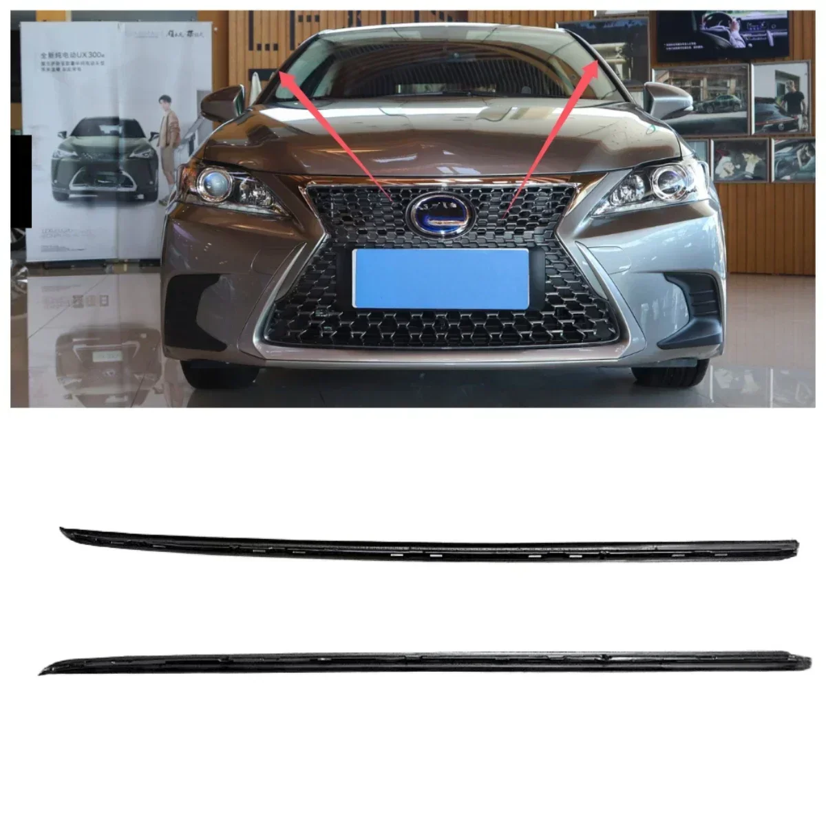 Front Left or Right Windshield Windscreen Outer Pressure Rubber Sealing Strip For Lexus CT200H 2011 2012 2013 2014 2015-2021