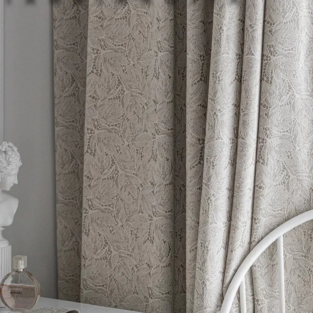 New Curtains for Living Dining Room Bedroom Kitchen Custom Jacquard French Lace