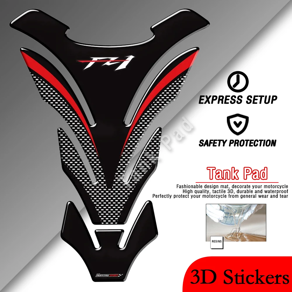 

for Yamaha FZ1 FZ1 FZ1N Tankpad 3D carbon fiber appearance motorcycle fuel tank pad protection waterproof sticker decoration