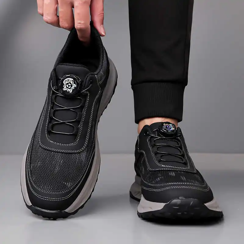 

With Holes Height Up Snekers For Men Golf Men's Shoes Summer Sneakers Shoes Men Luxury Sport Type Special Wide