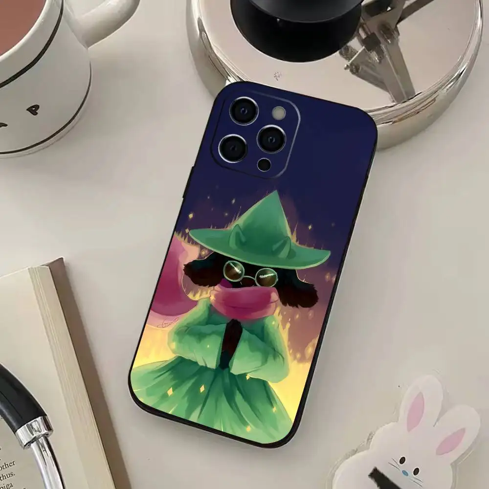 Funda de teléfono Games D-Deltarune R-Ralsei para IPhone 17,16,15,14,13,12,11,Plus,Pro,Max,Plus,XS,funda suave de silicona negra