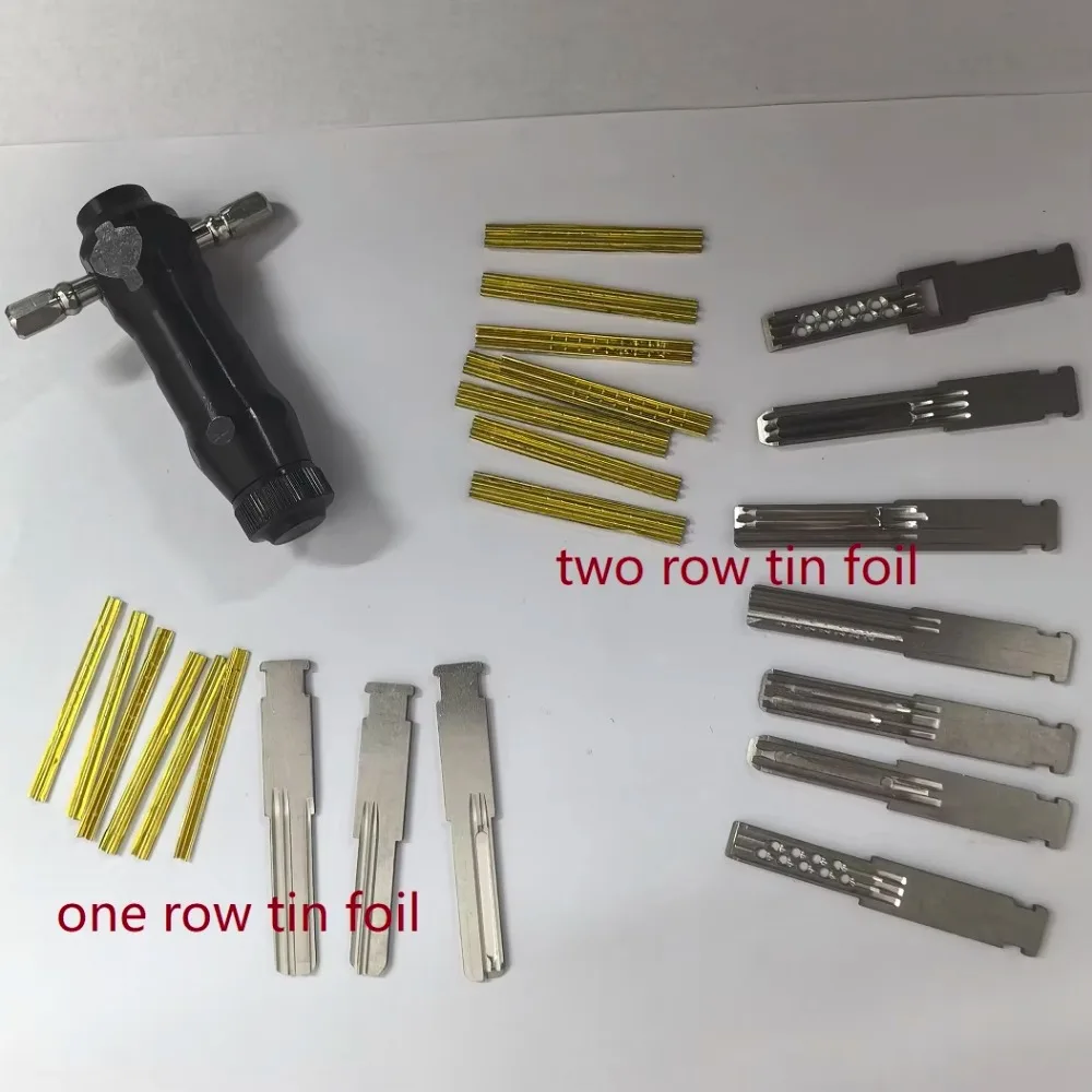 2026 Steel Locksmith Tools for Extreme Storm Tin Foil Tools Set for Locksmith Lock Pick Open Keys Repair Tools