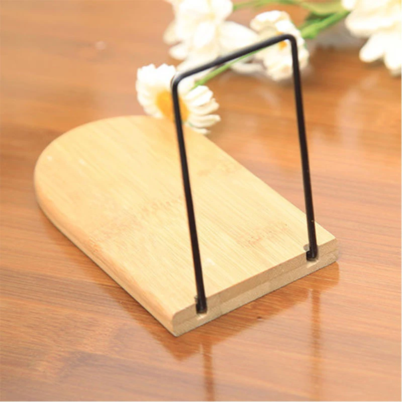 Nature Bamboo Bookends Desktop Organizer Office Home Book Ends Book Stand Holder Shelf Bookrack Office Accessories