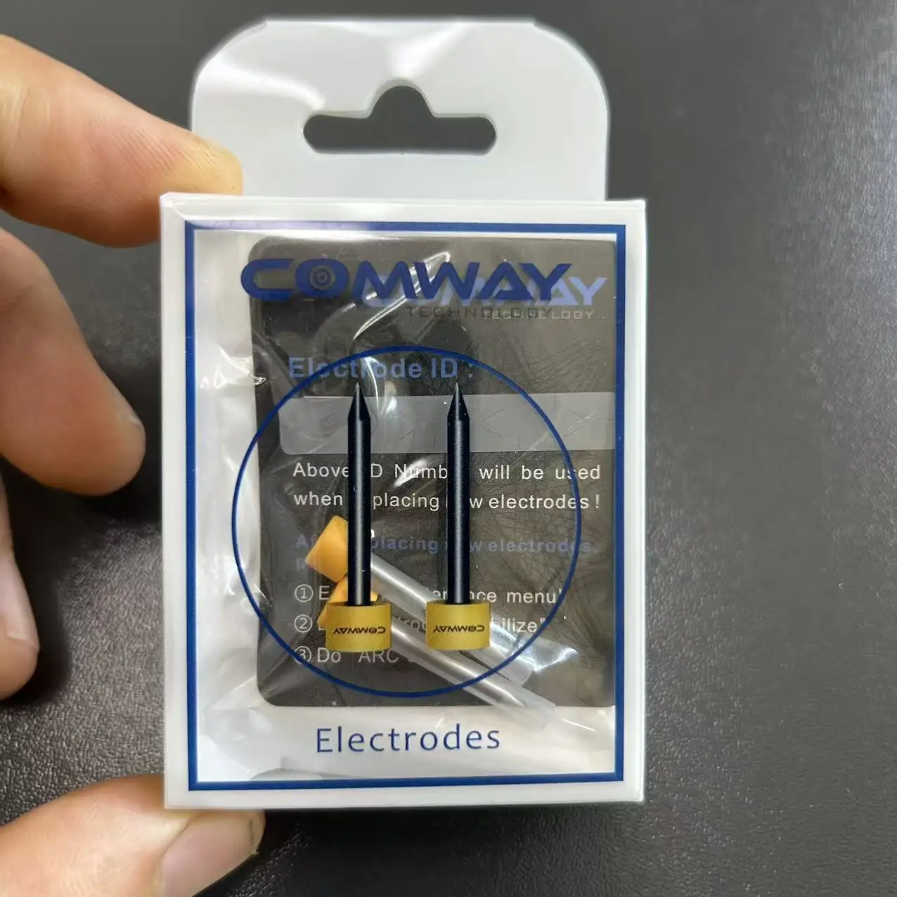 Oryginalny pręt elektrodowy COMWAY A3 A4 C5 C6 C8 C9 C10 A33 do spawarki światłowodowej (z kodem weryfikacyjnym i numerem seryjnym) — zdjęcie produktu 3