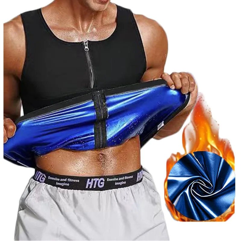 

MrifDila Men Waist Trainer Sauna Suit Tank Top Sweat Suit Sweating Sleeveless Gym Workout Hot Sweating Suit Body Shaping Tanks