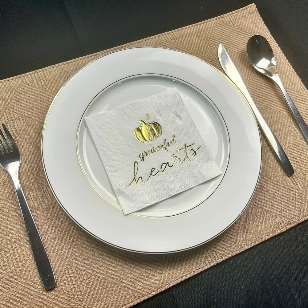 

Custom Premium Wedding Banquet Napkins with Names for Coffee Stands Pizzerias Ballroom Venues Cookie Decorating Parties