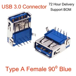 Type A Female USB 3.0 Connector Plug  High-speed Data Transmission For Electric Toys, Small Fans, Headphone Charging Port