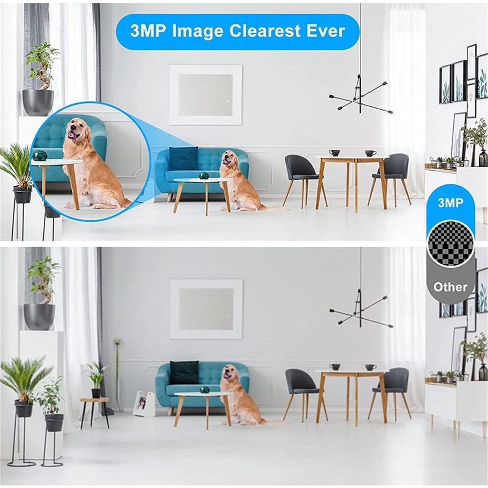 5MP IP Camera Smart Home Indoor WiFi Wireless Surveillance Audio Cam CCTV 2.4G Automatic Tracking Security Baby Monitor