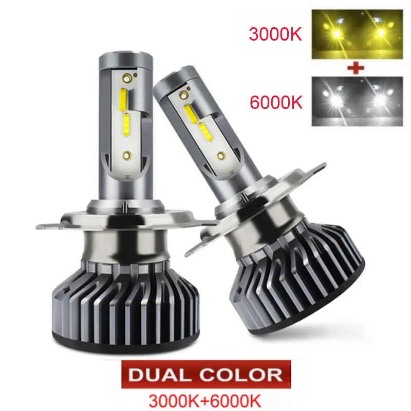 

2Pcs H7 H4 Led Canbus 26000LM 110W Headlight H1 H8 H9 H11 9005 9006 Hb3 Hb4 Bulb Turbo Lamp For Car 12V 24V 4300K 6000K 8000K