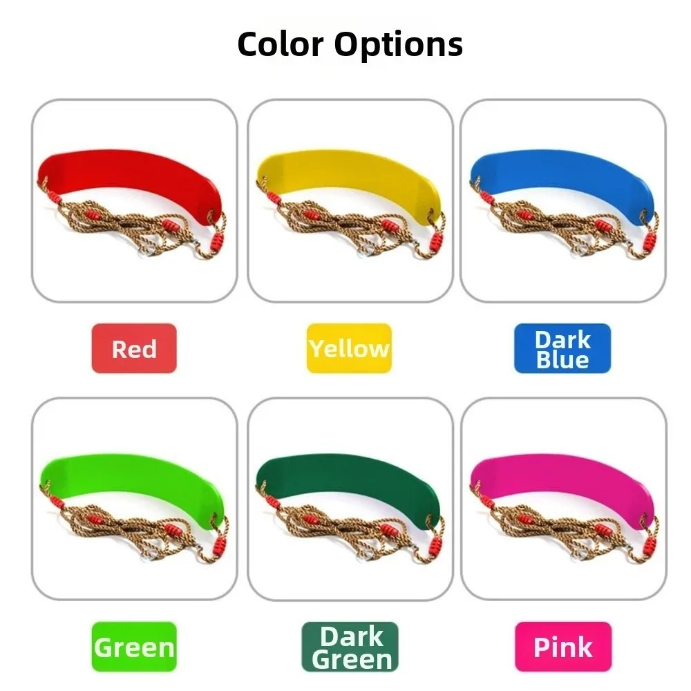 Soft Outdoor Children's Swing Waterproof Adjustable Rope Children Board Swing EVA Durable Outdoor Hanging Swing Garden