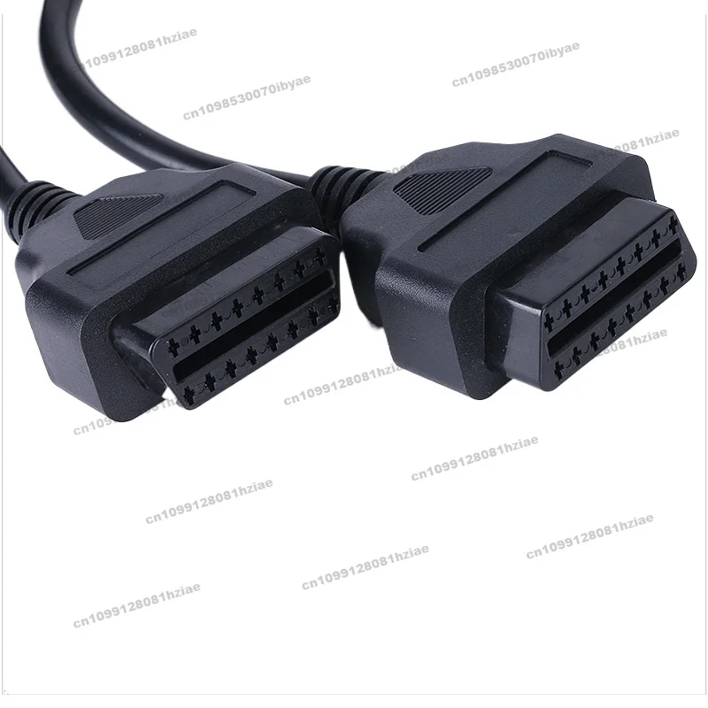 Applicable To OBD2 One-to-two Cable OBD Connection Adapter Cable Can Be Determined Automotive OBD16 Core Extension Cable