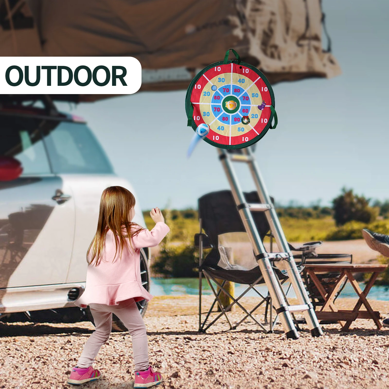 Weihnachts-2-in-1-Basketballkorb und Dartscheibe, Basketballkorb für Kinder, Mini-Basketballkorb für Slam Dunk-Spiele im Alter von 3–12 Jahren