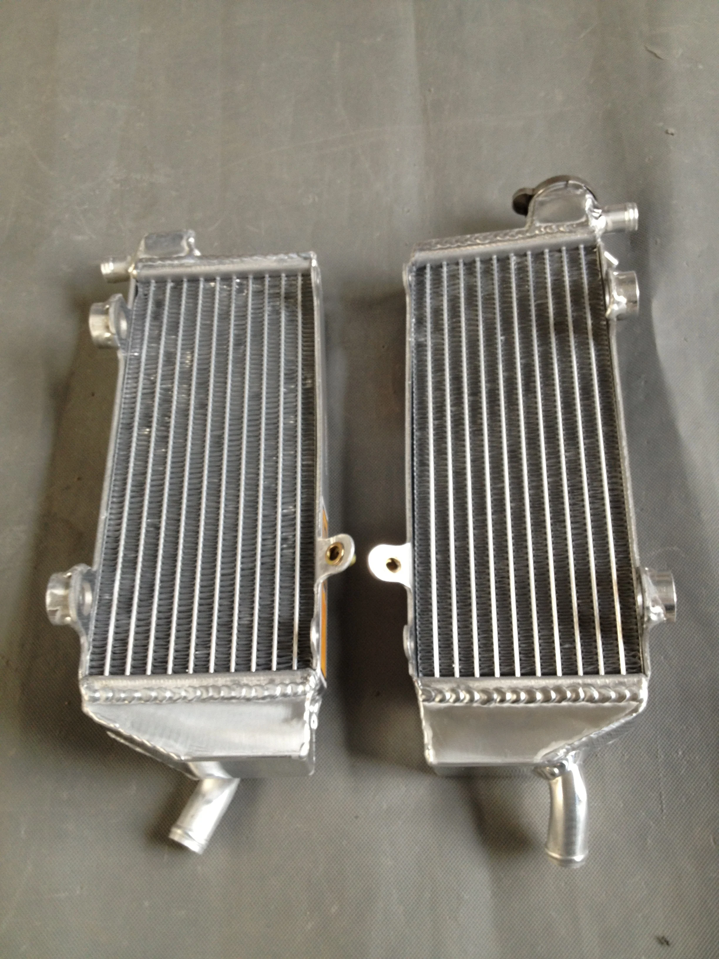 For 2007-2012 KTM 250/450/505 SX-F/SXF Aluminum Radiator Cooler Cooling Coolant 2007 2008 2009 2010 2011 2012