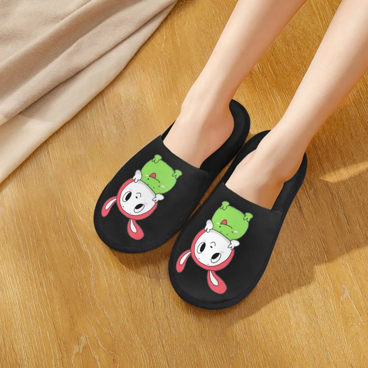 Custom Jj And Mikey Maizen Slippers Memory Foam Warm Soft Women House Slipper Indoor Comfy Shoes