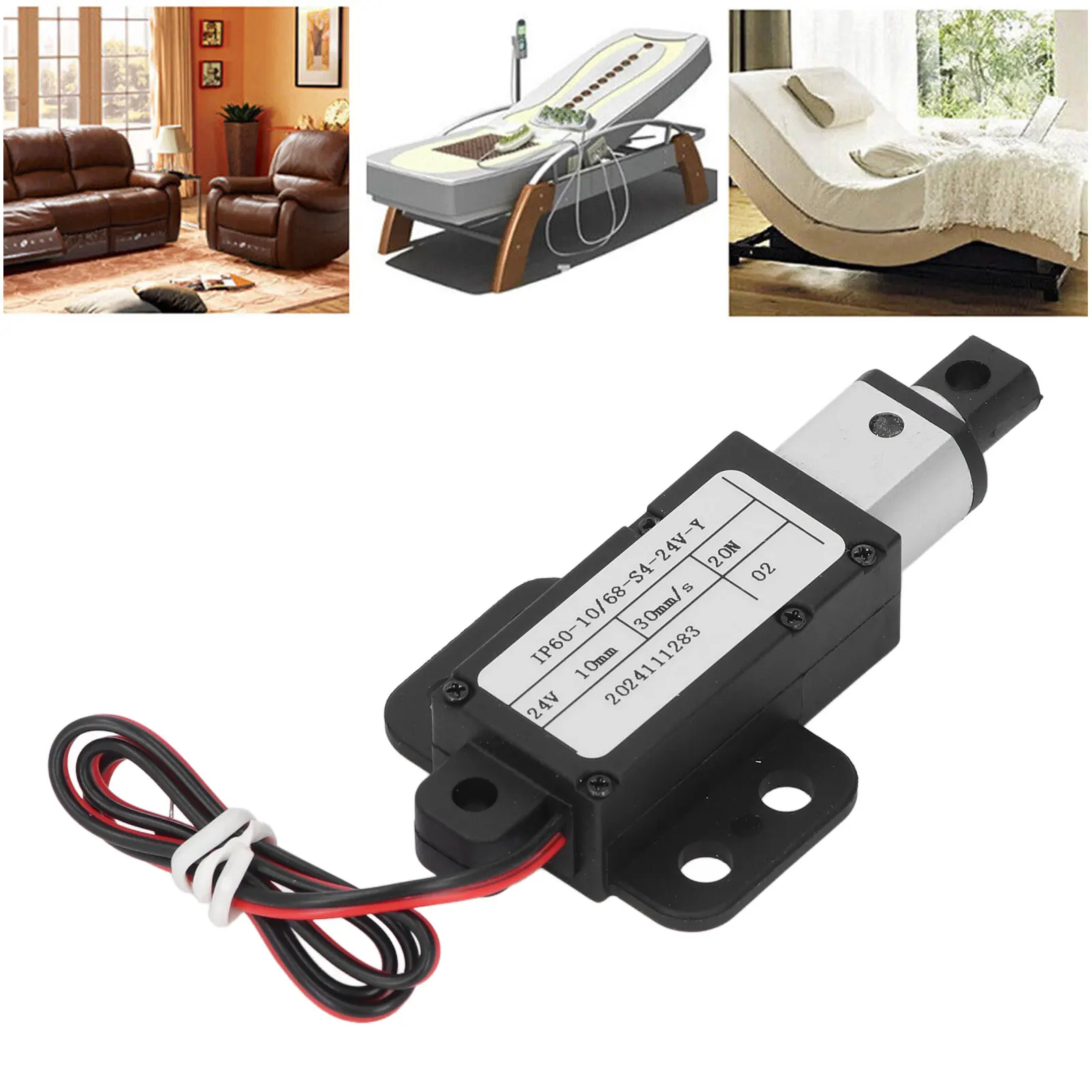 

Linear Actuator Short Circuit Safety 24V Proof Mini Electric Linear Actuator Easy To Install for Robotic Arms Furniture