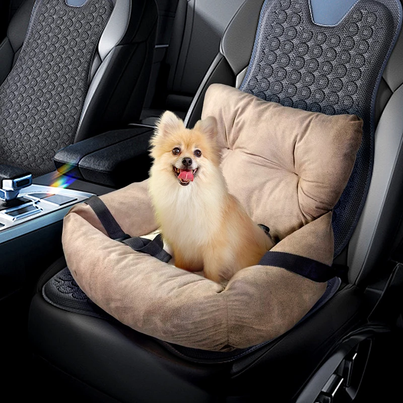 

Dog Car Seat Bag ​Short Plush Detachable Pet Travel Backpack Pet Handbag Carrier Bag Lightweight Cat Foldable Dog Bag