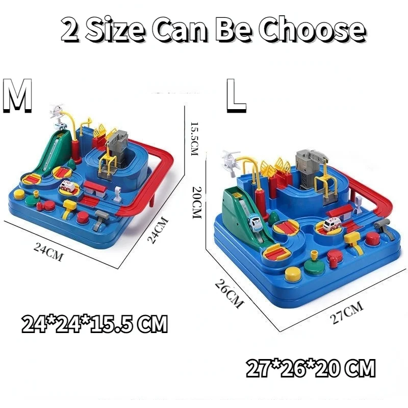 Ensemble de jeu de course de voiture de rail pour enfants, train coule mécanique, jouet d'aventure pour garçons et filles, cadeaux de Noël et d'anniversaire