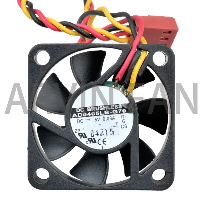 

AD0405LB-G70 4cm 40mm Fan 40x40x10mm DC5V 0.08A 3 Lines DoubleBall Bearing Cooling Fan For Small Case Power Supply