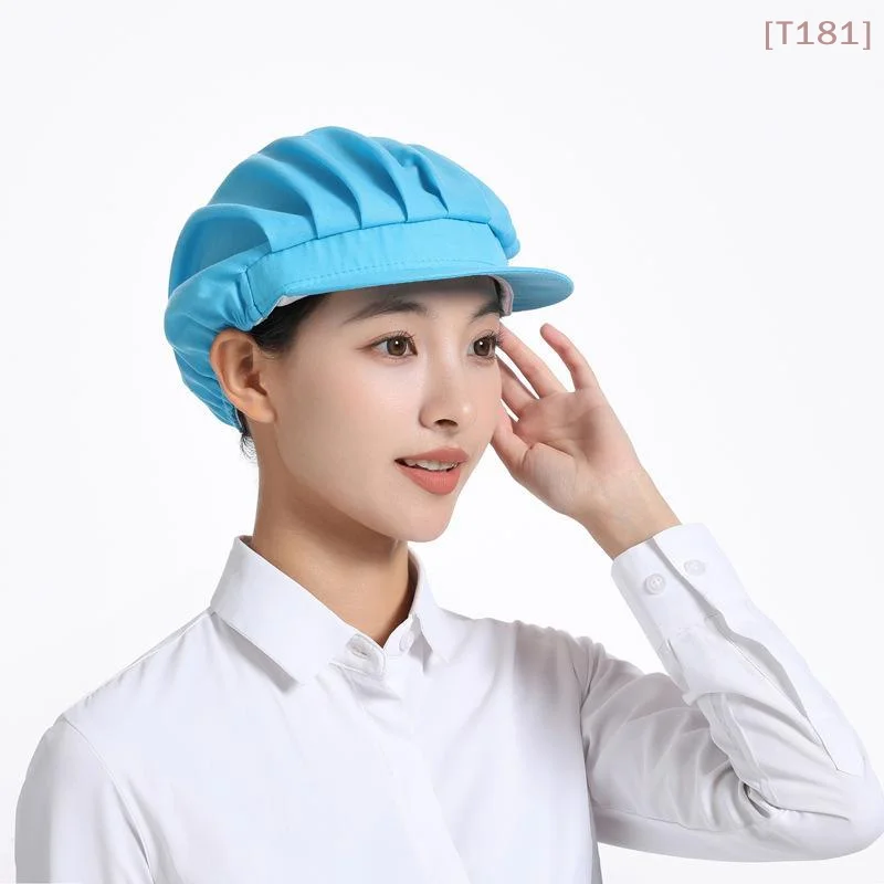 Breathable Work Hair Net Cap Mesh Back Adjustable Elastic Band For Kitchen Food Processing Multiple Colors Available