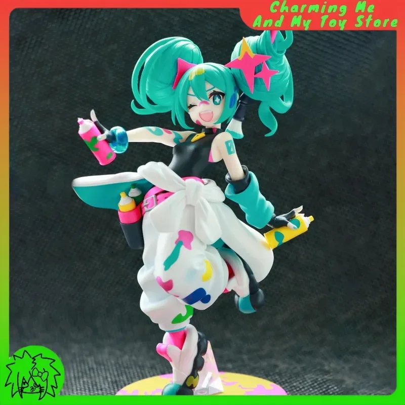 하츠네 미쿠 피규어 페인팅 걸 시리즈 PVC 19cm 상품 컬렉션 디스플레이 액션 피규어 애니메이션 장난감 선물 공식 재고 있음