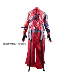 Wuthering Waves Scar Cosplay Costume parrucca uomo uniforme Headwear orecchini elettro risonatore cardiaco Red Cortex Halloween Party