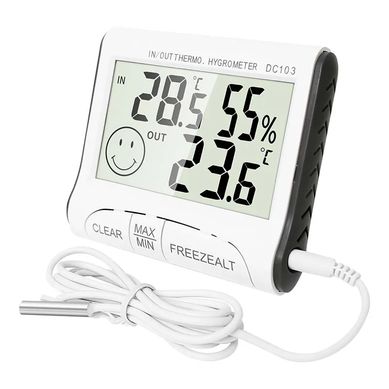 Digital thermohygrometerTemperature Humidity Meter Indoor Electronic Hygrometer Thermometer Weather Station Baby Room Sensor