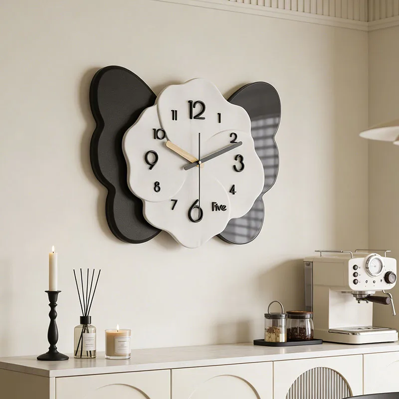 Reloj de Pared Digital Xenomorph para Restaurante, Reloj de Diseño Moderno y Lujoso para Sala de Estar, Reloj de Pared Creativo, Decoración de Pared