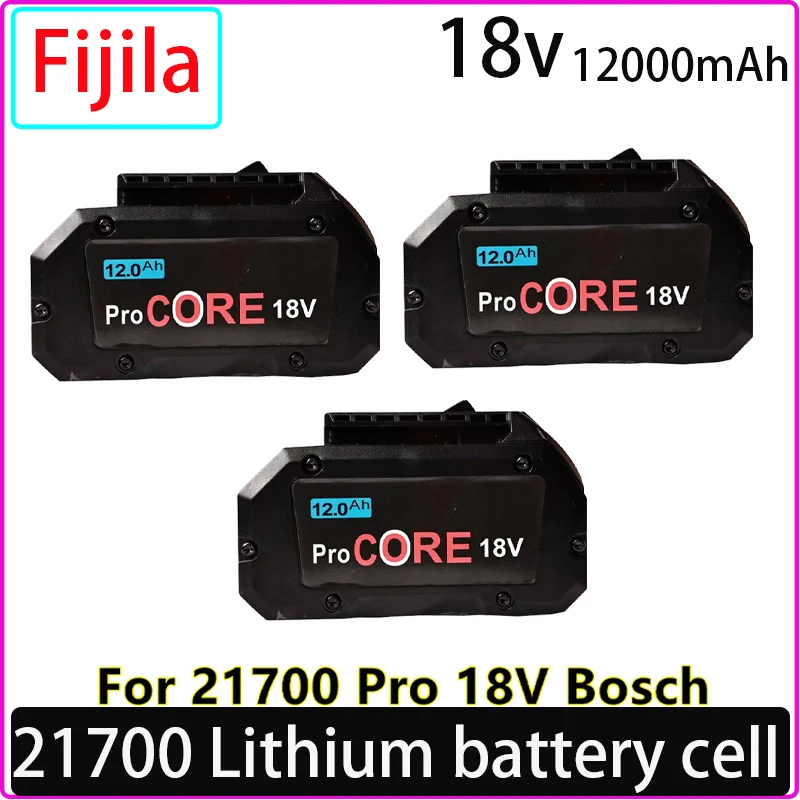 

18V 12000mAh ProCORE Replacement Battery,for Bosch 18V Professional Cordless Tools BAT609 BAT618 GBA18V80 21700 Cell