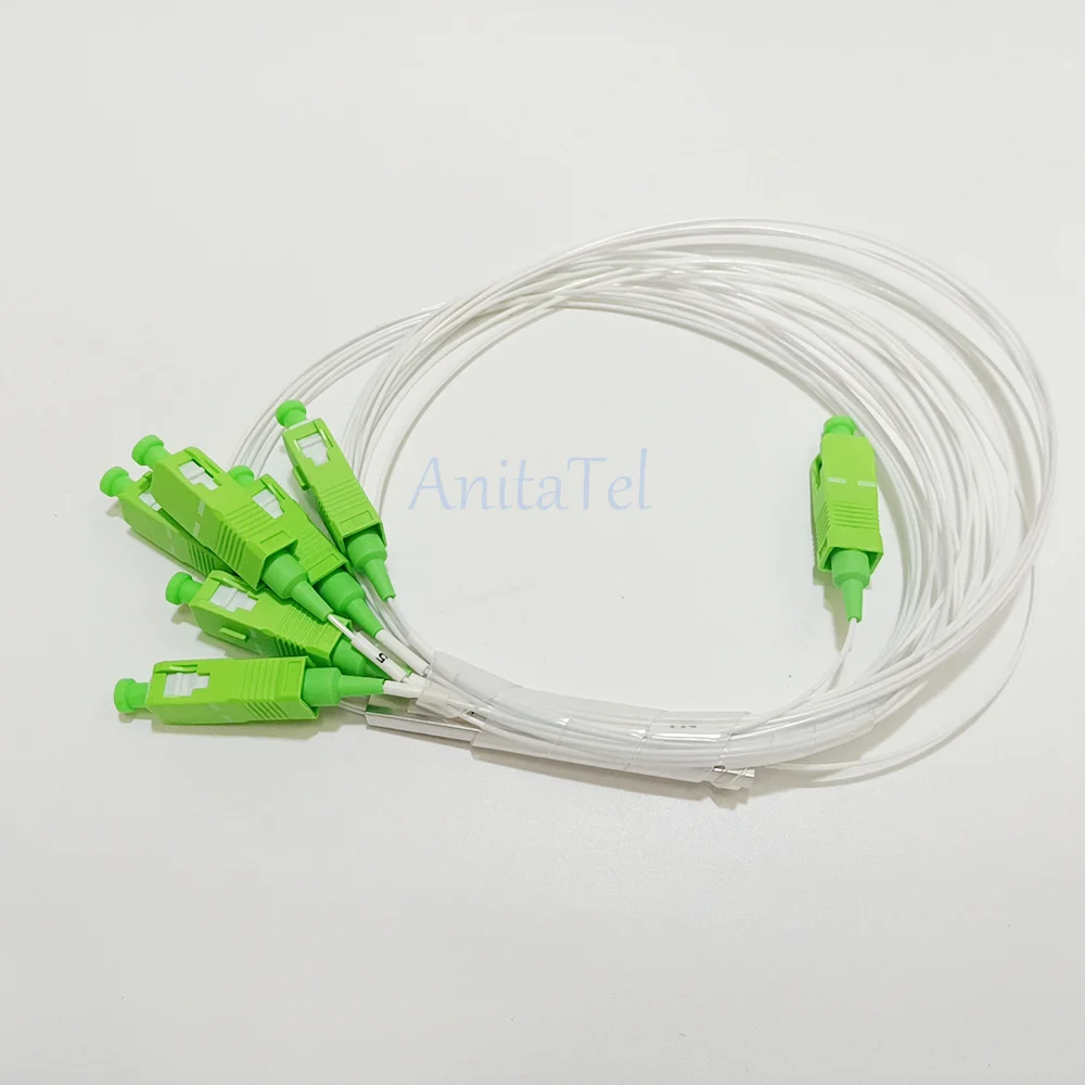 Imagem -05 - Divisor de Fibra Óptica sc Apc 1x3 12 sm 1x6 1x12 1m G657a1 Pvc 1m Ftth