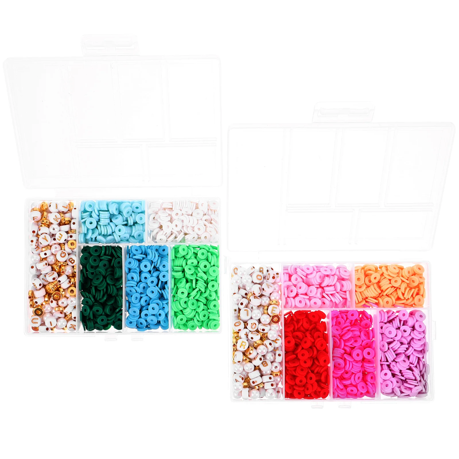 

2 Boxes Suite Soft Ceramic Piece Bracelet Travel Polymer Clay Jewellery Making Kit