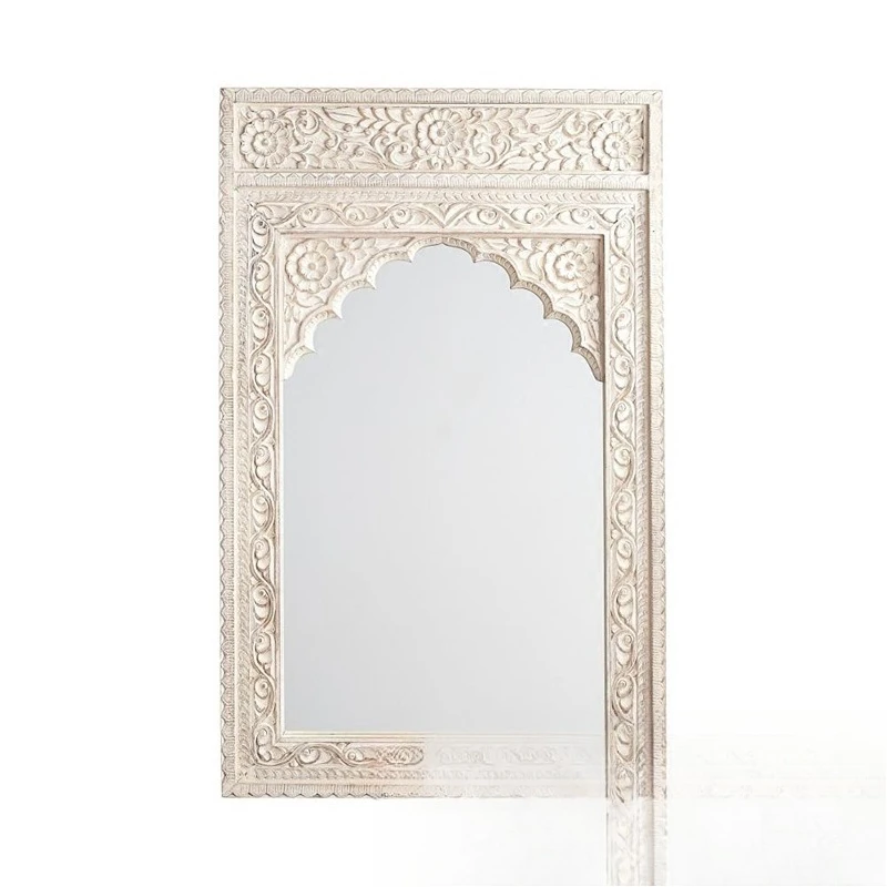 

European-style carved decorative mirror, American art entrance wall-mounted big body, bedroom foyer fitting mirror