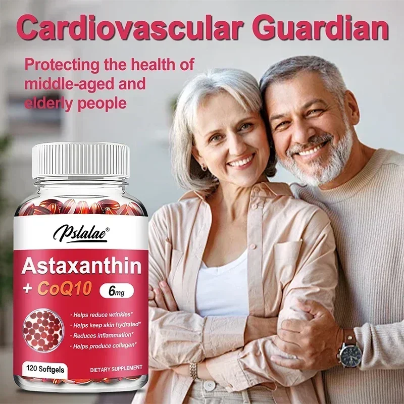 كبسولات أستازانتين + CoQ10 - تعزز الأوعية الدموية وصحة القلب وإنتاج الطاقة ومضادات الأكسدة وامتصاص عالي #4