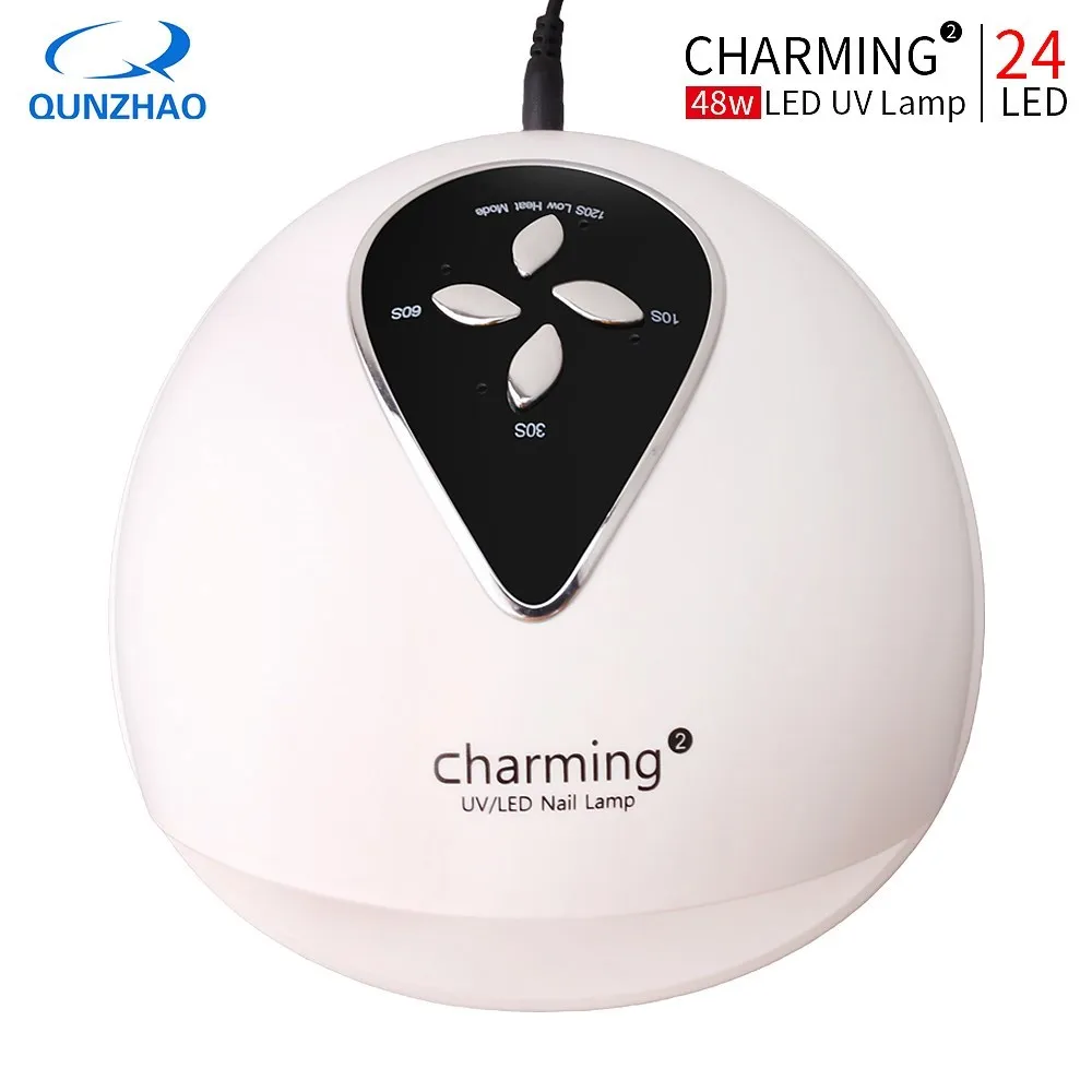 네일 램프 Charming2 Led 램프 48W 스위치 24 Led 손톱 자외선 램프 베르니 젤 네일 도구 일 네일 건조기