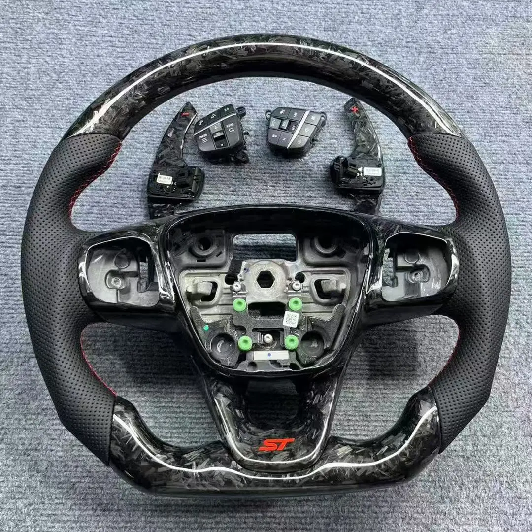 For 2016  Real Carbon Fiber 3-Spoke Car Steering Wheel Modification