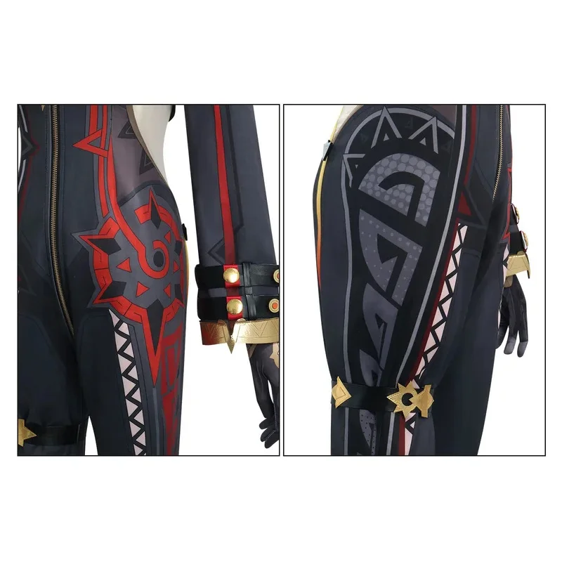 SN55In Stock Mavuika Costume Cosplay Set completi Genshin Impact Gioco Mavuika Parrucca Cosplay Scarpe Abiti Anime Cosplay $ 5Q @ 1